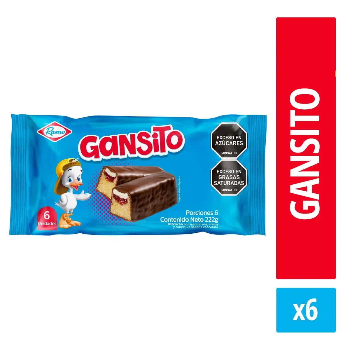 Imagen de PONQ GANSITO RAMO X6 un 222 g