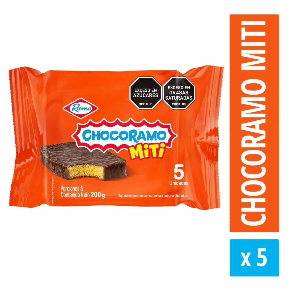 Imagen de Chocoramo Miti 200 G X5 Unds CHOCORAMO MITI PACK X5 200g