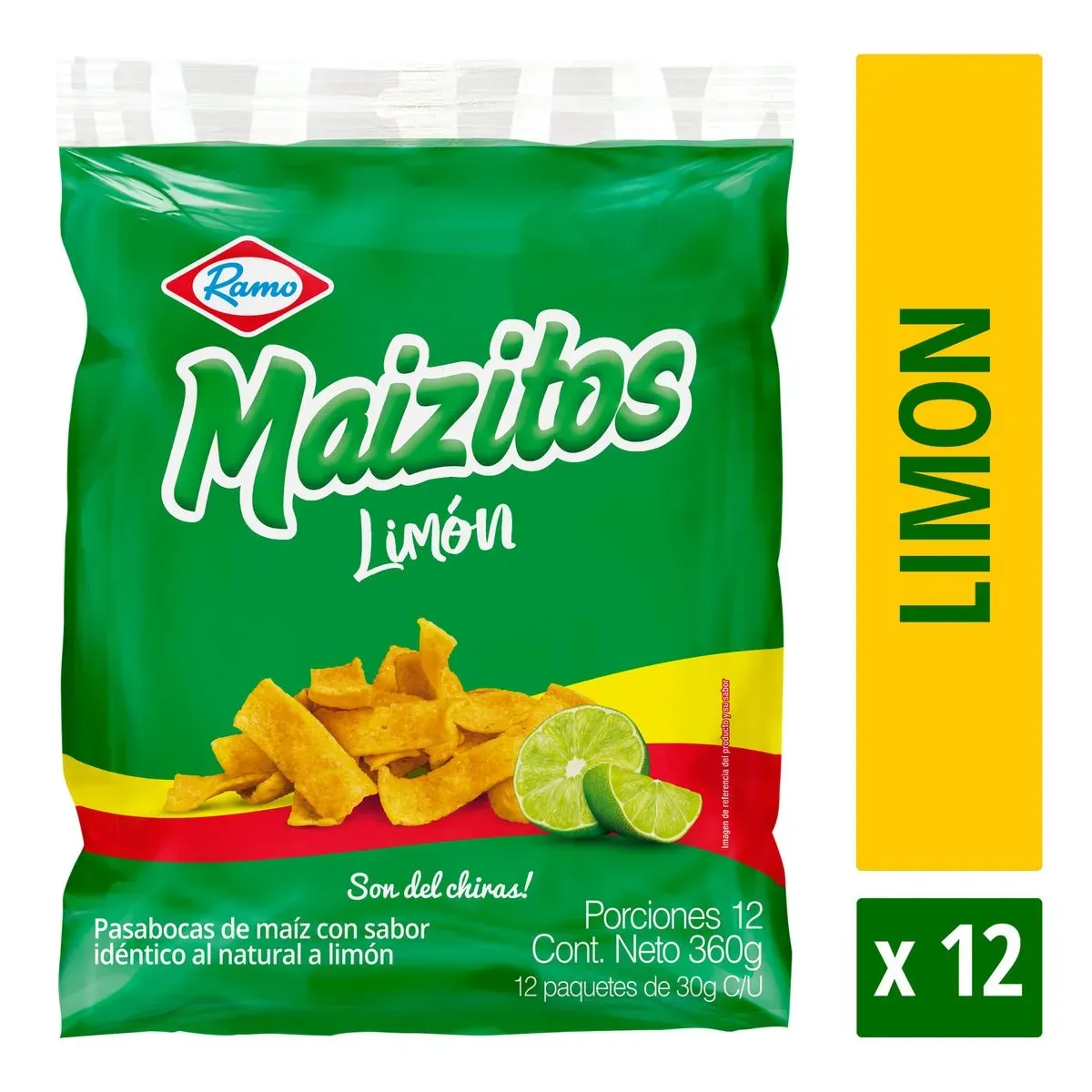 Imagen de PASABOCA RAMO MAIZITOS LIMON 30g x12un