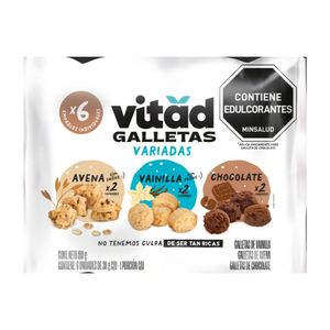 Galletas Vitad Surtido 6Und 30g c/u