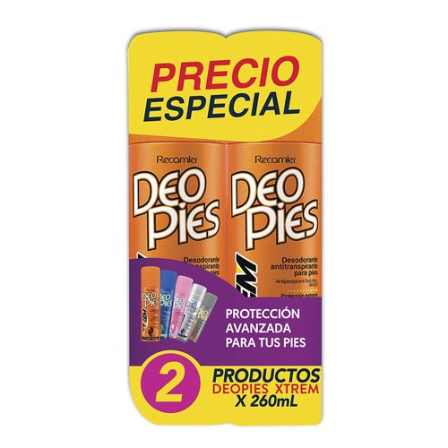 Deo pies Xtrem 2 x 260ml precio especial