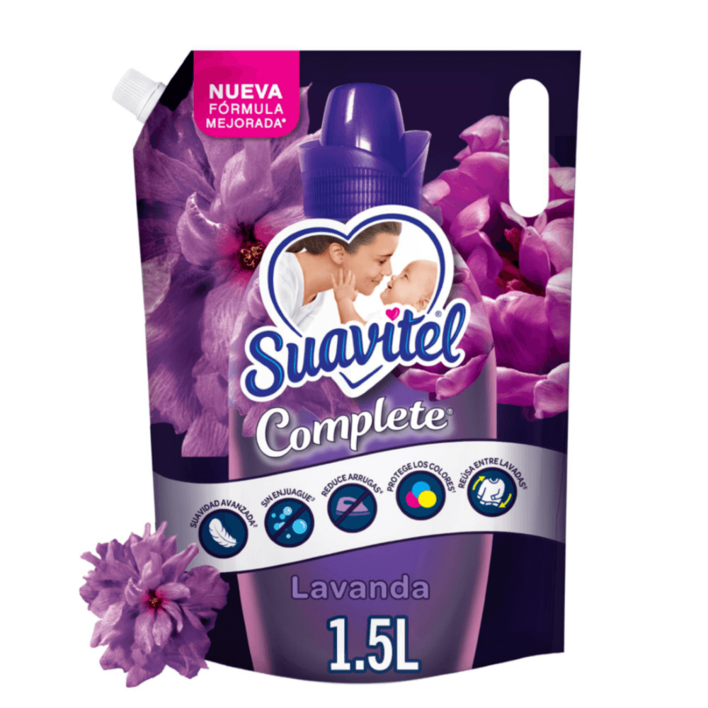 Imagen de Suavizante Suavitel Complete Lavanda 1500 Ml Suavizante Suavitel Complete Lavanda 1,5 Lt
