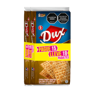 Galletas Dux Saladas Intgr Paga 15 Lleva 18 500g