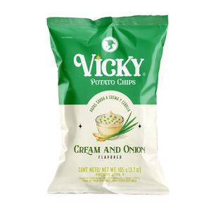 Papas Vicky Crema & Cebolla Onduladas 105g