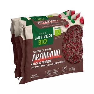 Galletas Santiveri Arroz Arándanos 3Und 105g