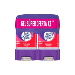 Desodorante LADY SPEED STICK floral fresh gel 2 unds x85 g c/u