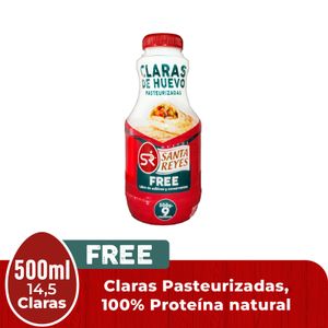 Claras de Huevo Santa Reyes Pasteurizadas Libres de Grasa x500ml