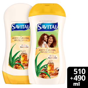 Shampoo Savital Nutri.Brillo 510ml+Acondic.490ml