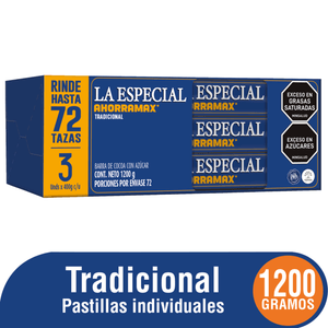 Chocolate La Especial Tradi.Ahorramax 3U 400g c/u