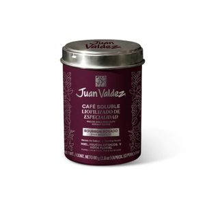 Café Juan Valdez liofilizado Bourbon Rosado 80gr