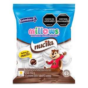 Masmelos Millows Nucita Relleno 102g