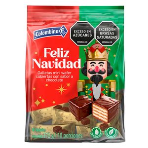 Galleta Colombina Miniwafer Navidad Bolsa 120g